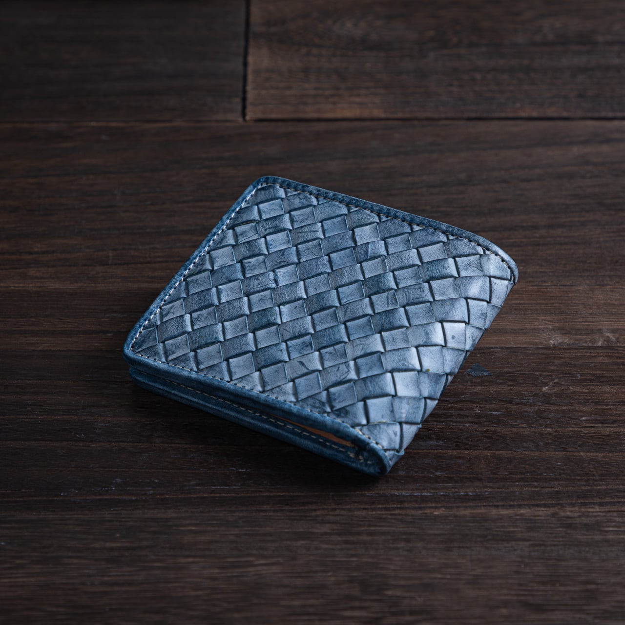 刻 -TOKI- 編み込み二つ折り財布｜THE CREST（ザ・クレスト