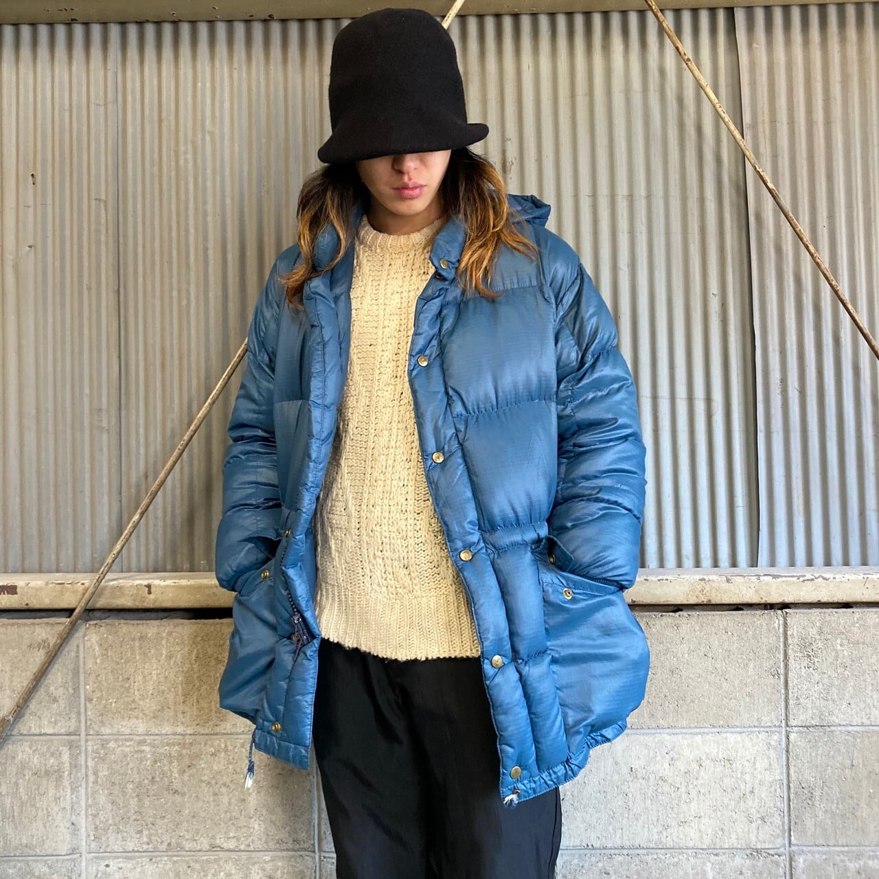 【人気】80's Eddie Bauer goose dawn tops