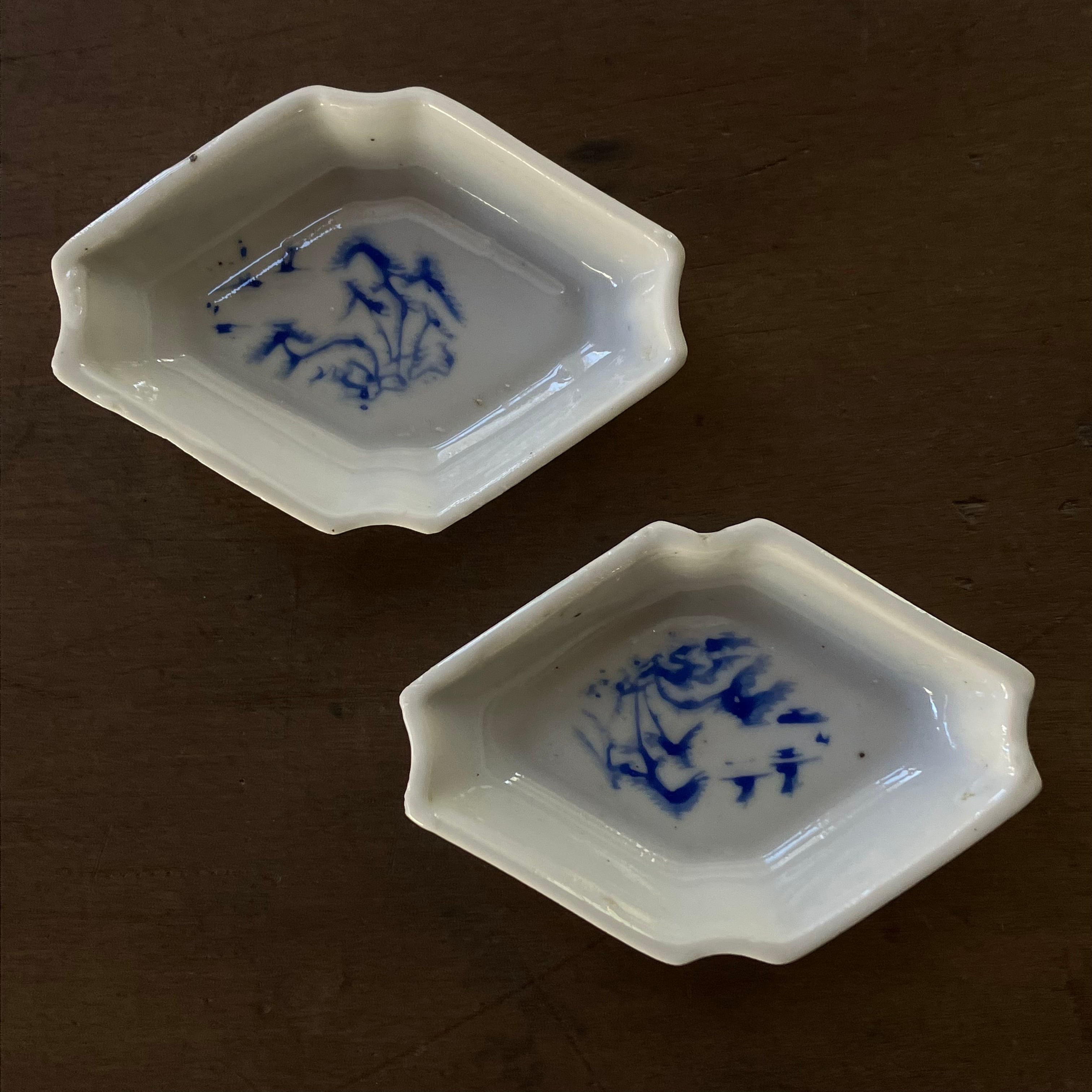 伊万里向付五客 / 白磁染付 | 夏ノ庭 アトリエギャラリー・書架（喫茶室）