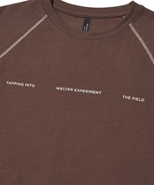 CONTRAST WONDER LONG SLEEVE T-SHIRT_BROWN