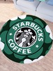 ✨大人気✨スタバ・ラウンドカーペット✨グリーン