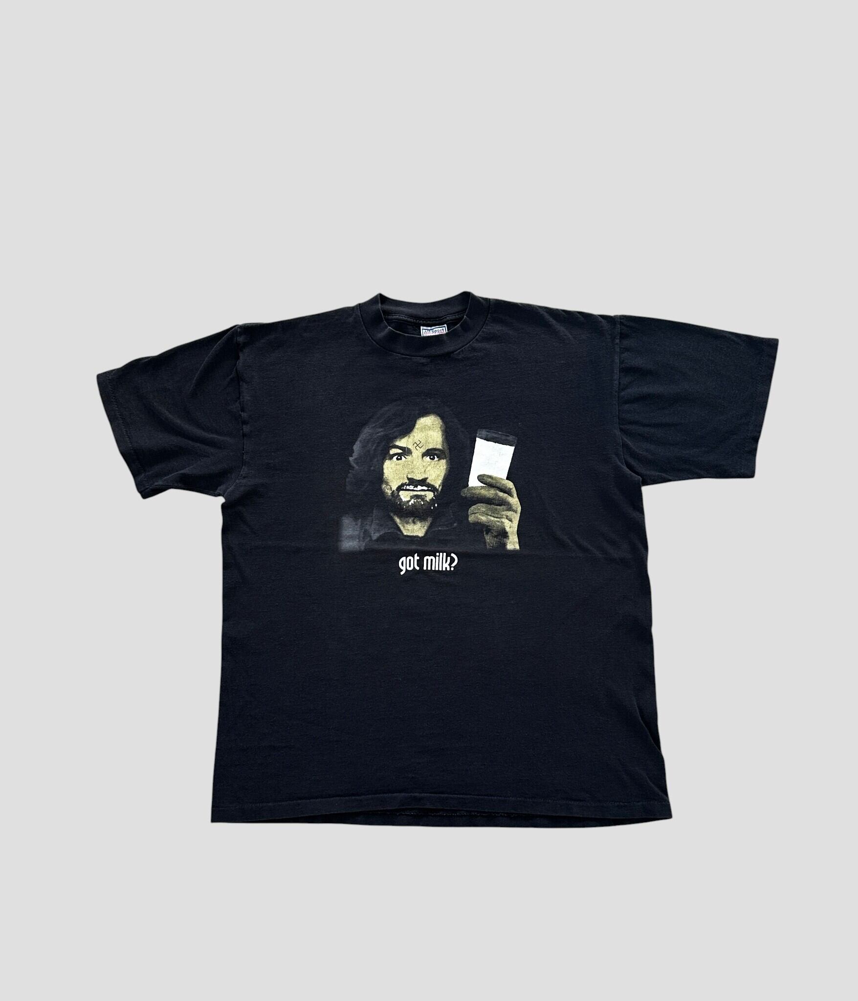 Charles Manson- Vintage 90s XL Print T-shirt made in USA | BEGGARS