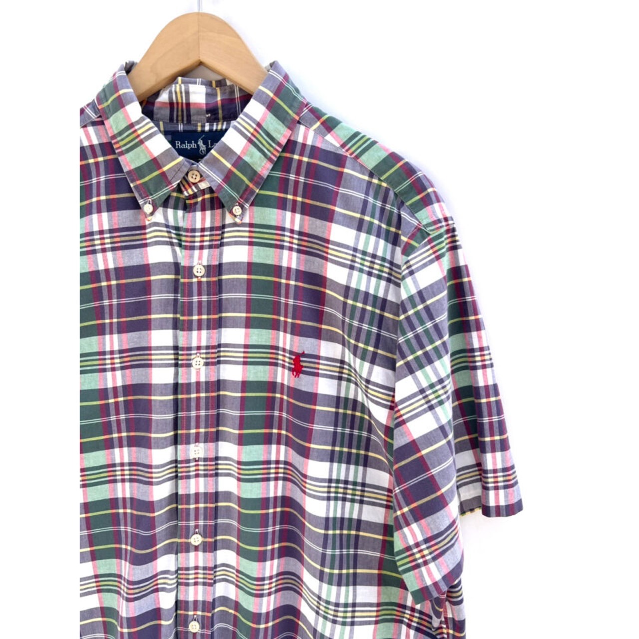 90s Ralph Lauren "CLASSIC FIT"  S/S B/D SHIRT Size XL_1