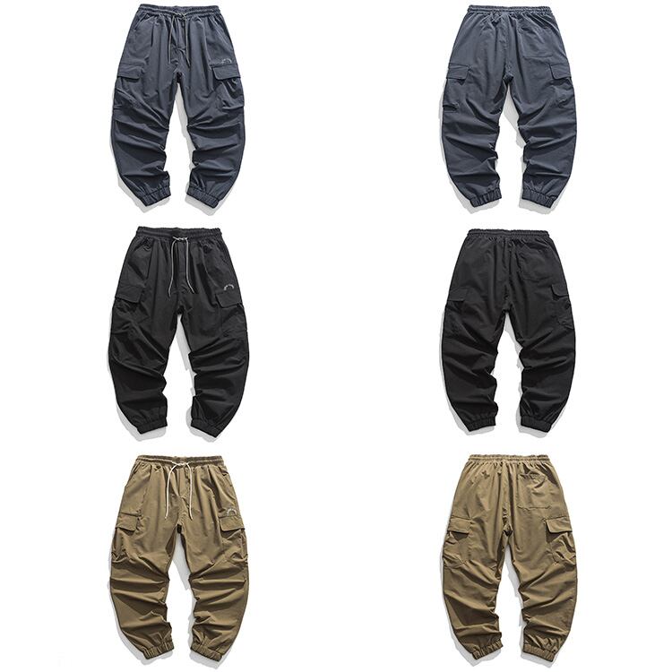 ★DRAWSTRING BUNDLE LEG CASUAL SPORTS PANTS　　　A0498