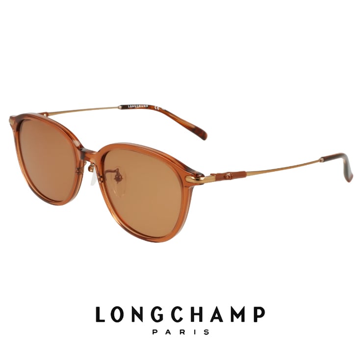 【新品】 レディース ロンシャン メガネ lo2806lbj-200 51mm longchamp 眼鏡 かわいい おしゃれ オーバル スクエア 型 丸眼鏡 ブランド 茶色 TRANSPARENT BROWN カラー ダミーレンズ発送 LONGCHAMP（ロンシャン） 【 度付き 対応 無料 】 レディース メガネ