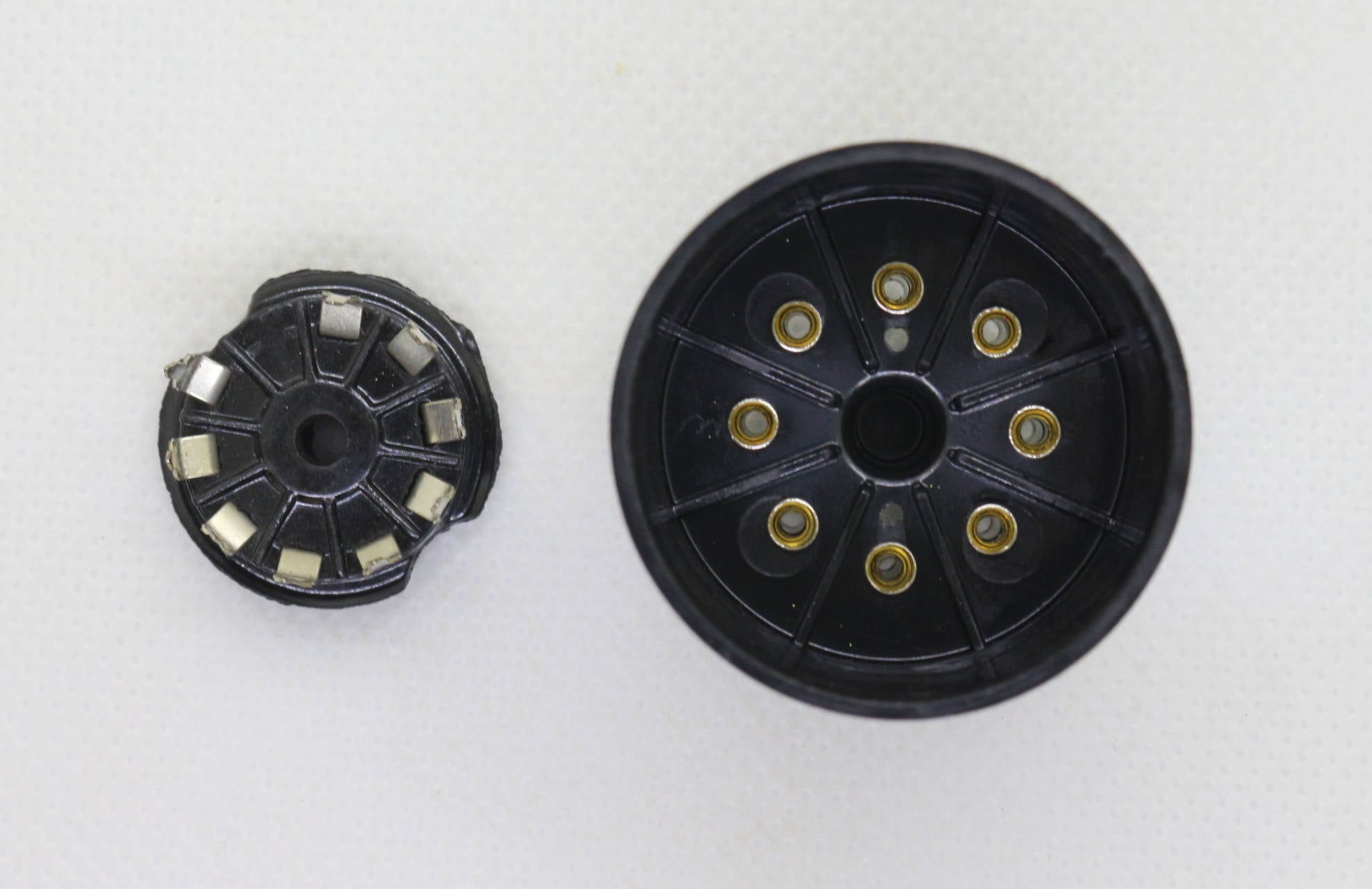 1セット 真空管 変換ソケット自作 セット MT9〜GT8 黒 9ピンから8ピン