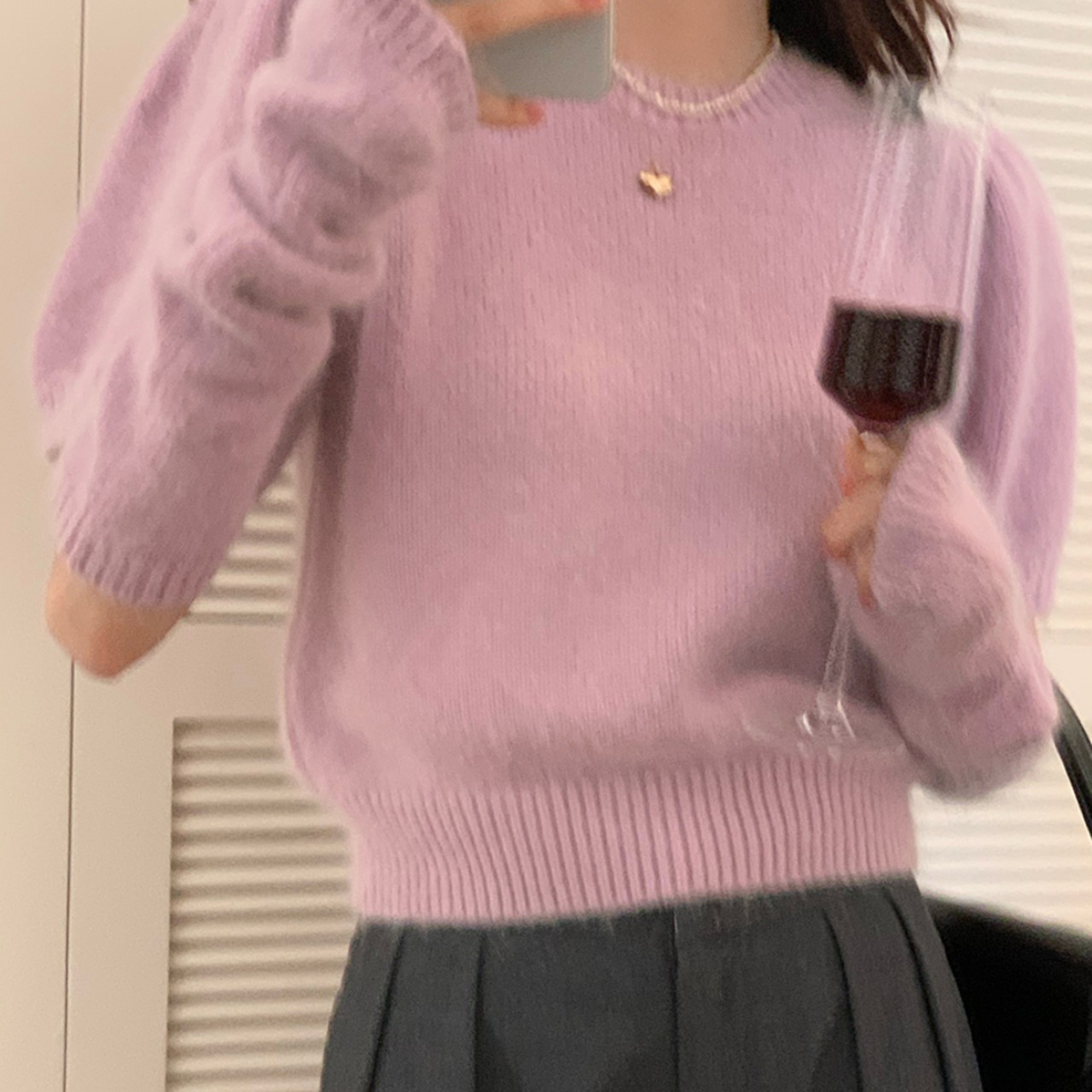 パフスリーブアーマーニット LK778