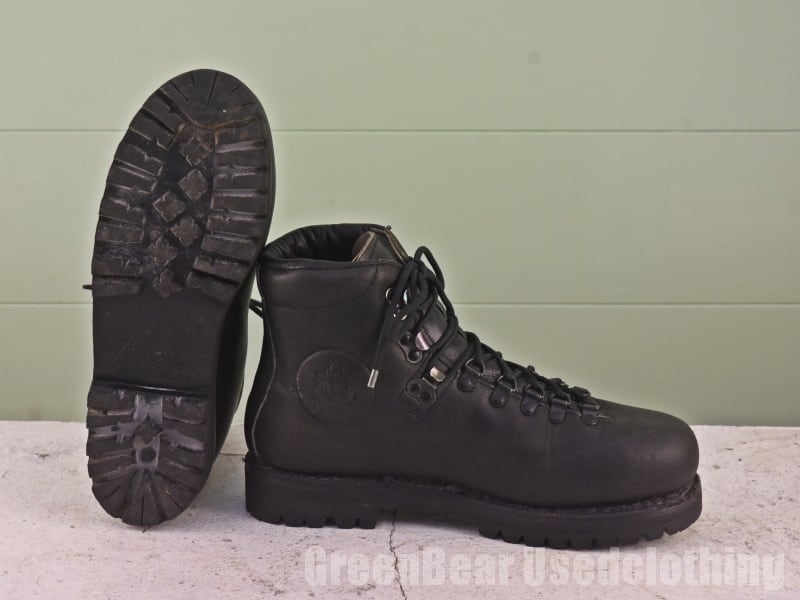ビンテージ Kamet トレッキングブーツ 良い味 黒 ブラック メンズ レディース 26cmくらい A247 ビンテージKametトレッキングブーツ良い味黒ブラックメンズレディース