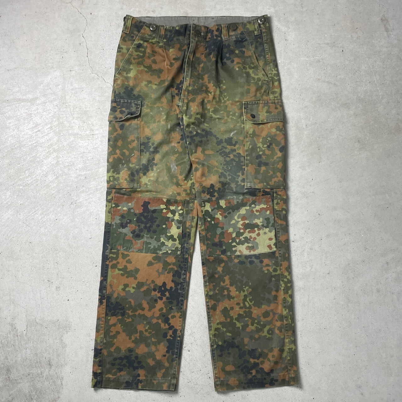 00年代 ドイツ軍 フレクターカモ カーゴパンツ メンズW32相当 古着 00s 