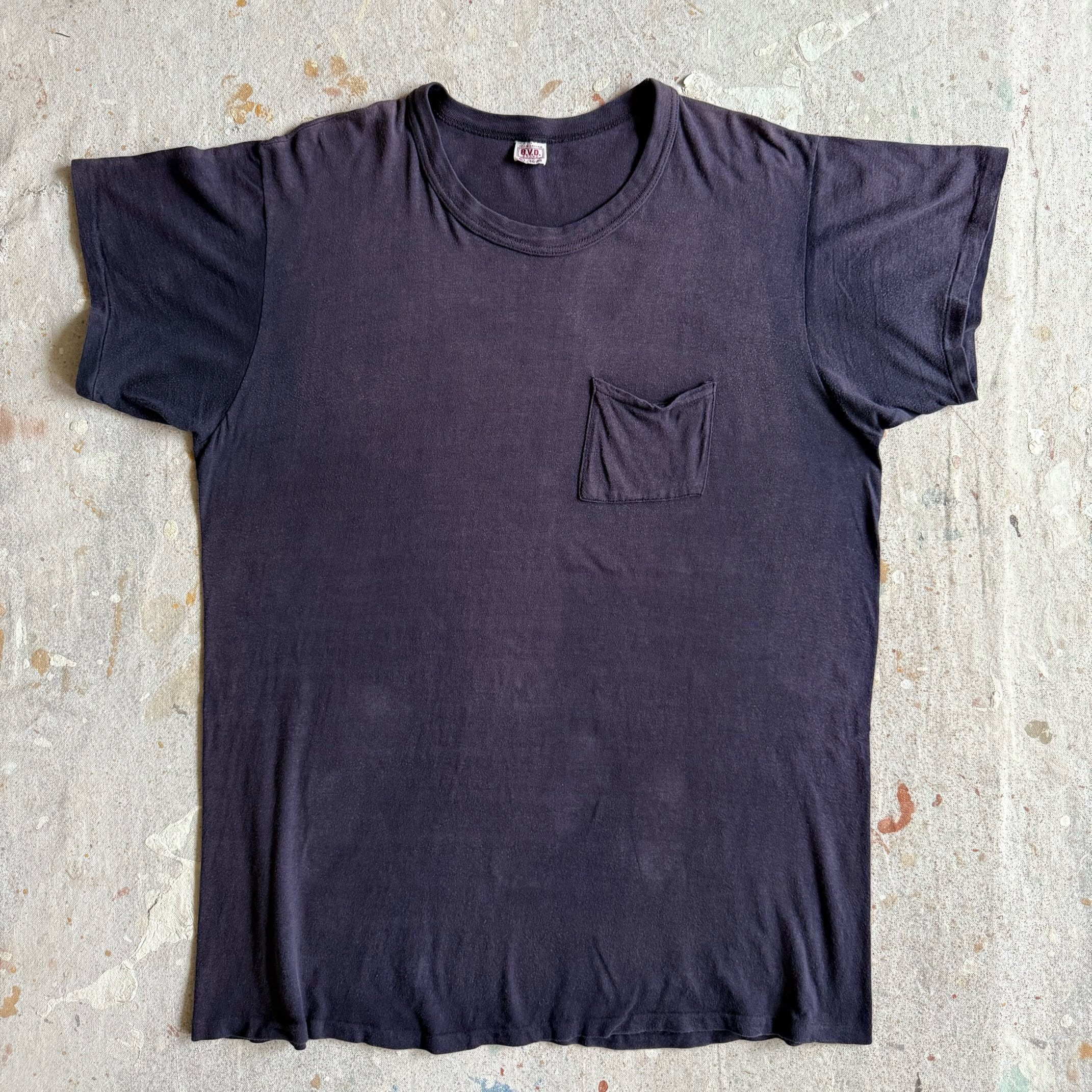 1960s BVD Tee XL ナス紺 Z233