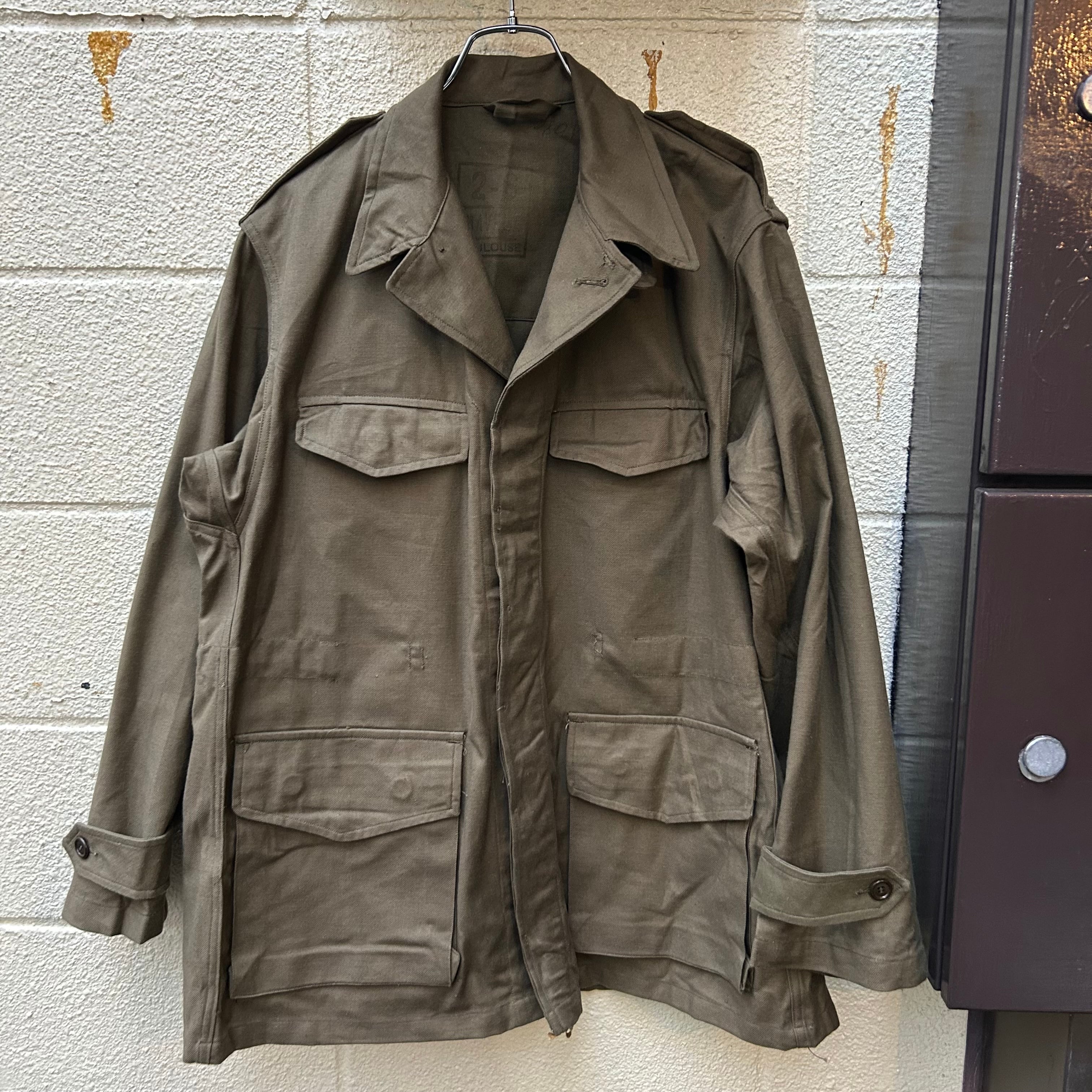 1950'〜60s Adolphe Lafont Vintage French Work Black Moleskin