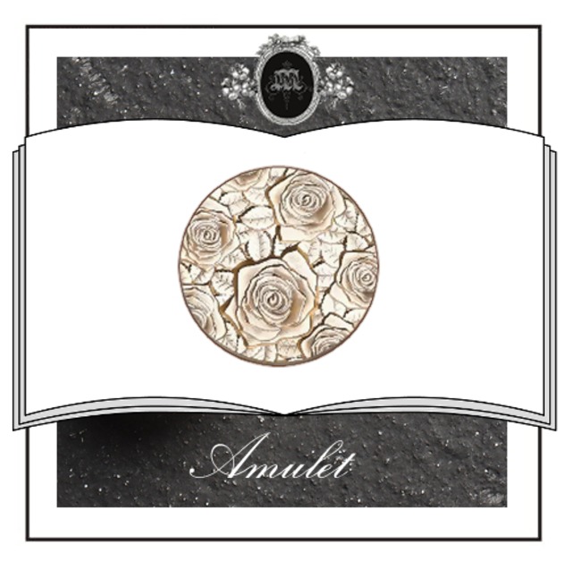 【シーリングスタンプ／封蝋印】025：Amulet《アミュレット・３DCUT》薔薇・ローズ・花・植物・ボタニカル