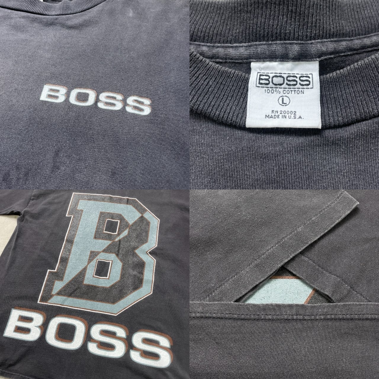 90年代 USA製 BOSS ボス プリントTシャツ ヒップホップ メンズXL相当 