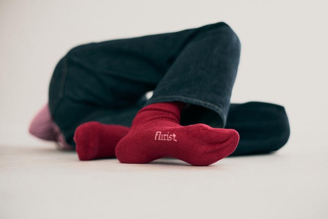 Florist socks　col.anemone