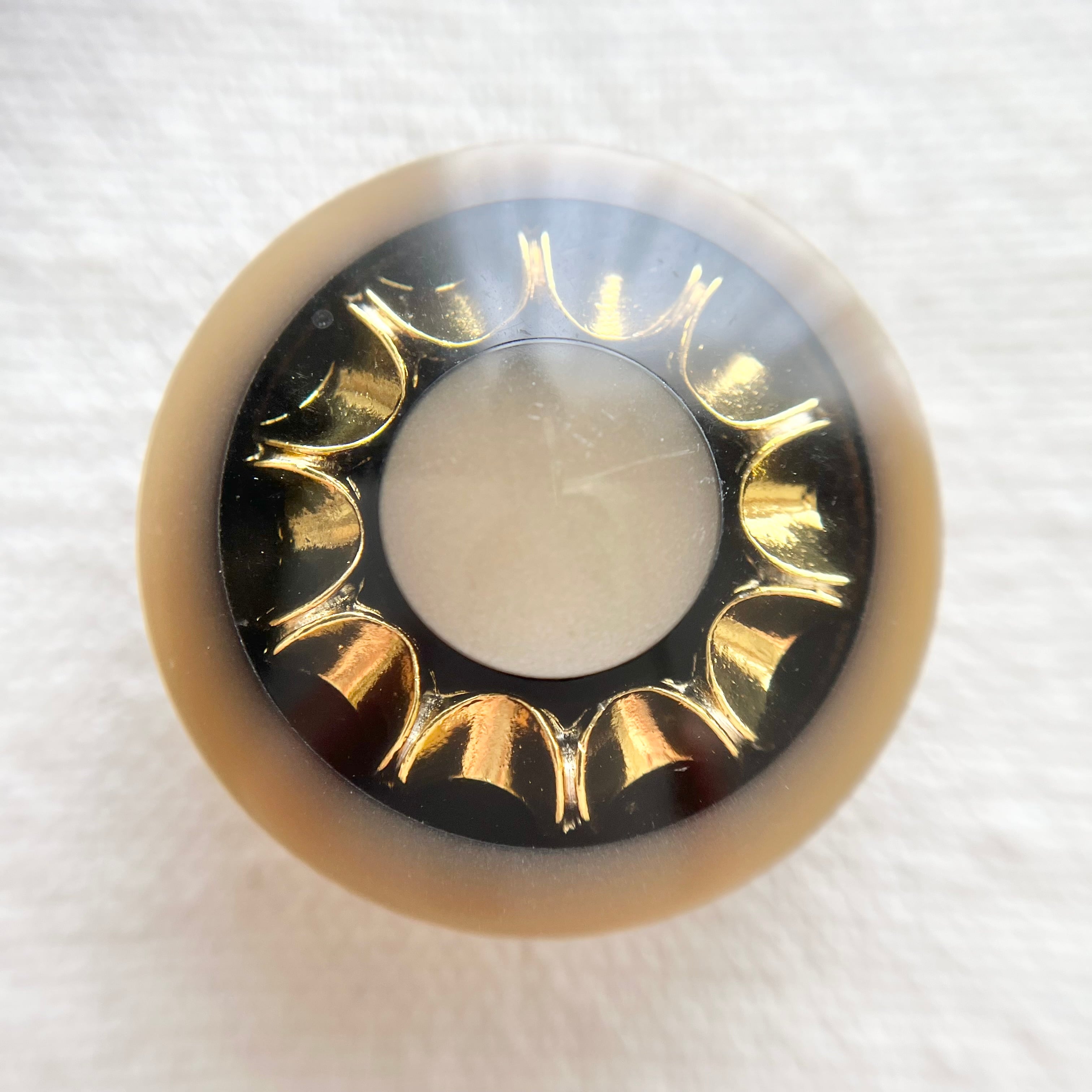 ゴールドスターフラワー×ベージュ 29㎜