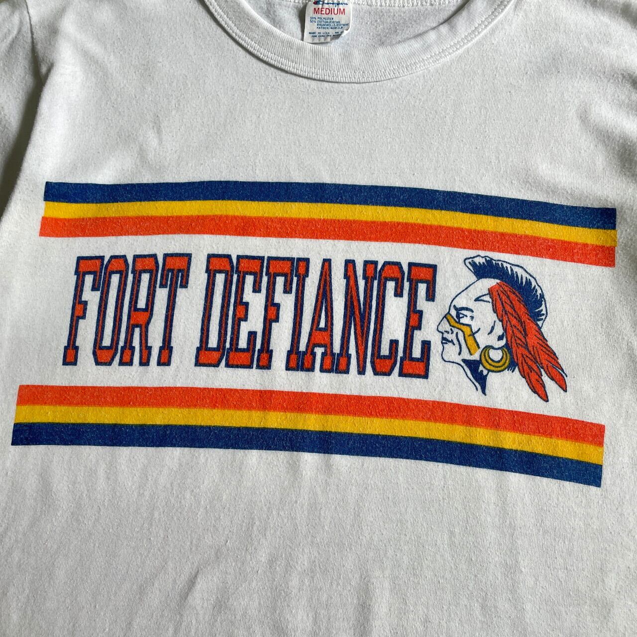 ビッグサイズアメリカ製80s チャンピオンビンテージトリコタグ 染込み Tシャツ