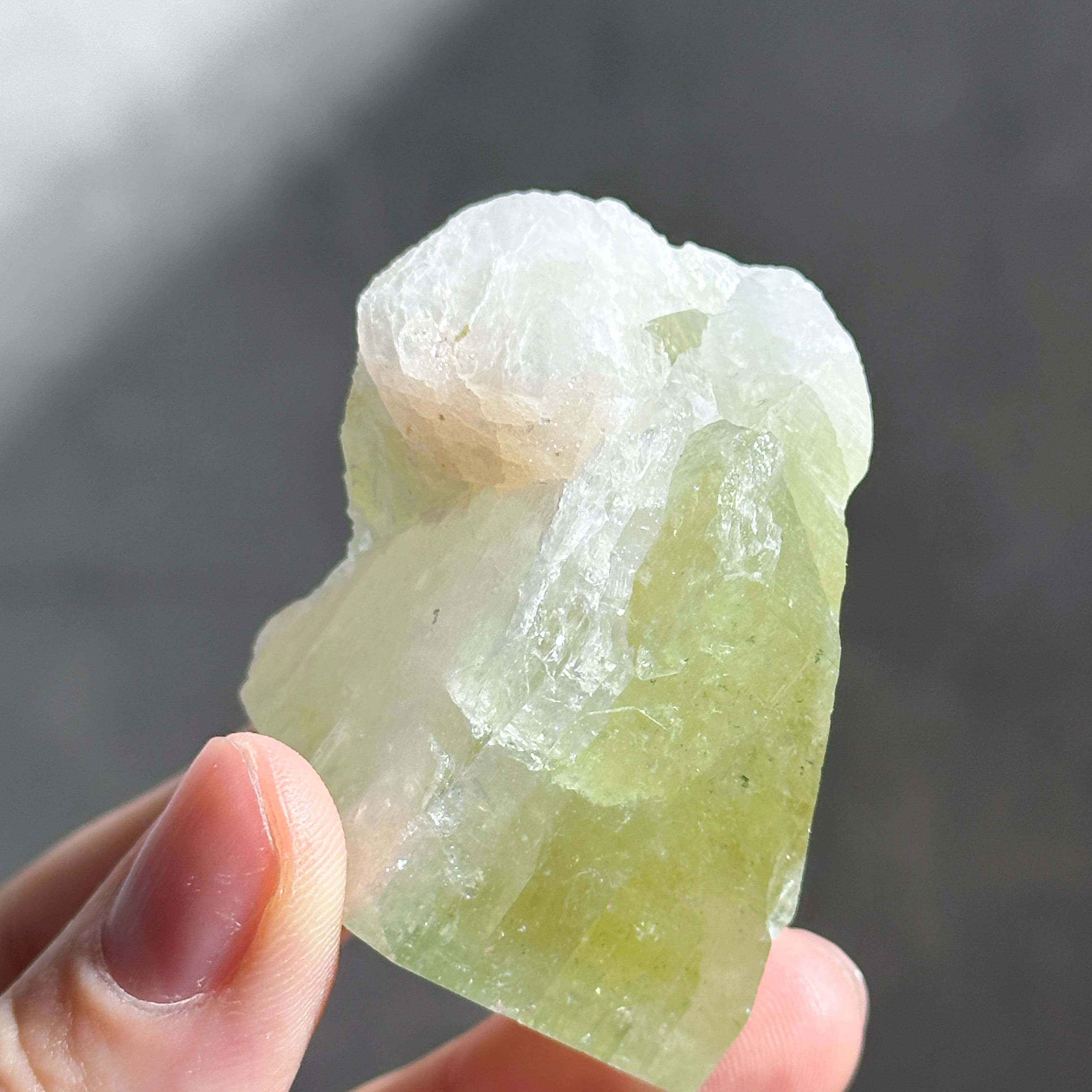 グリーンアポフィライト＆スティルバイト 11◇ Green Apophyllite