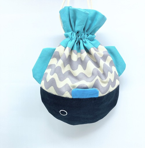 さかな　巾着袋　コップ袋｜とりさん工房ーかわいいハンドメイドポーチ