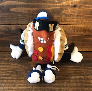 ''FRANK"the Hot Dog Everett Aqua Sox mascot doll/フランク ホットドッグ エバレット アクアソックス 野球  ぬいぐるみ