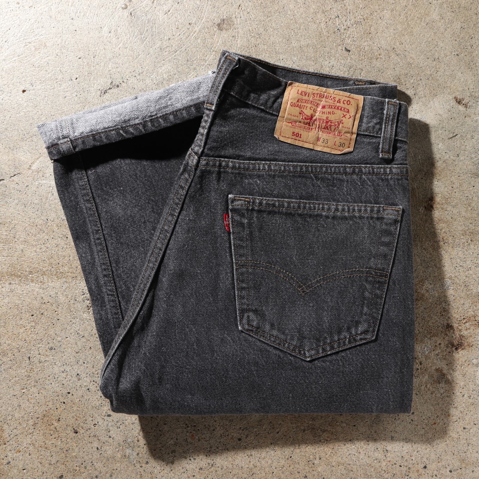 美品　Levi’s 501 ブラックusa製90s ボタン裏　33×32 w33