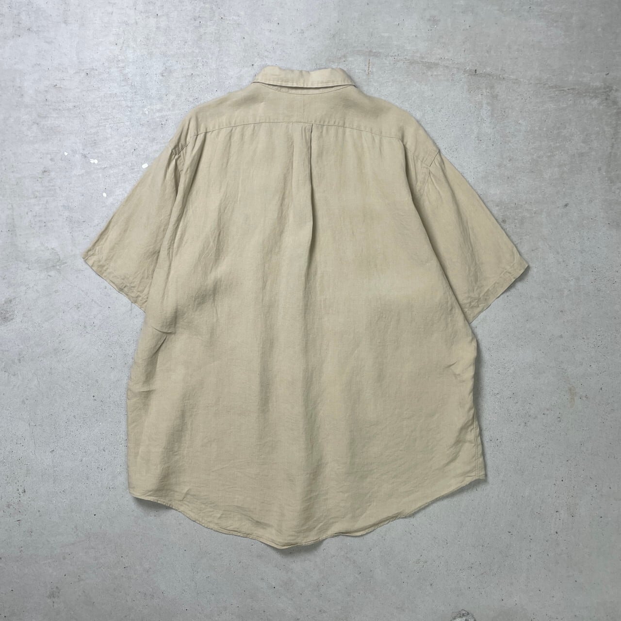 Ralph Lauren ラルフローレン 半袖リネンシャツ CLASSIC FIT メンズ2XL