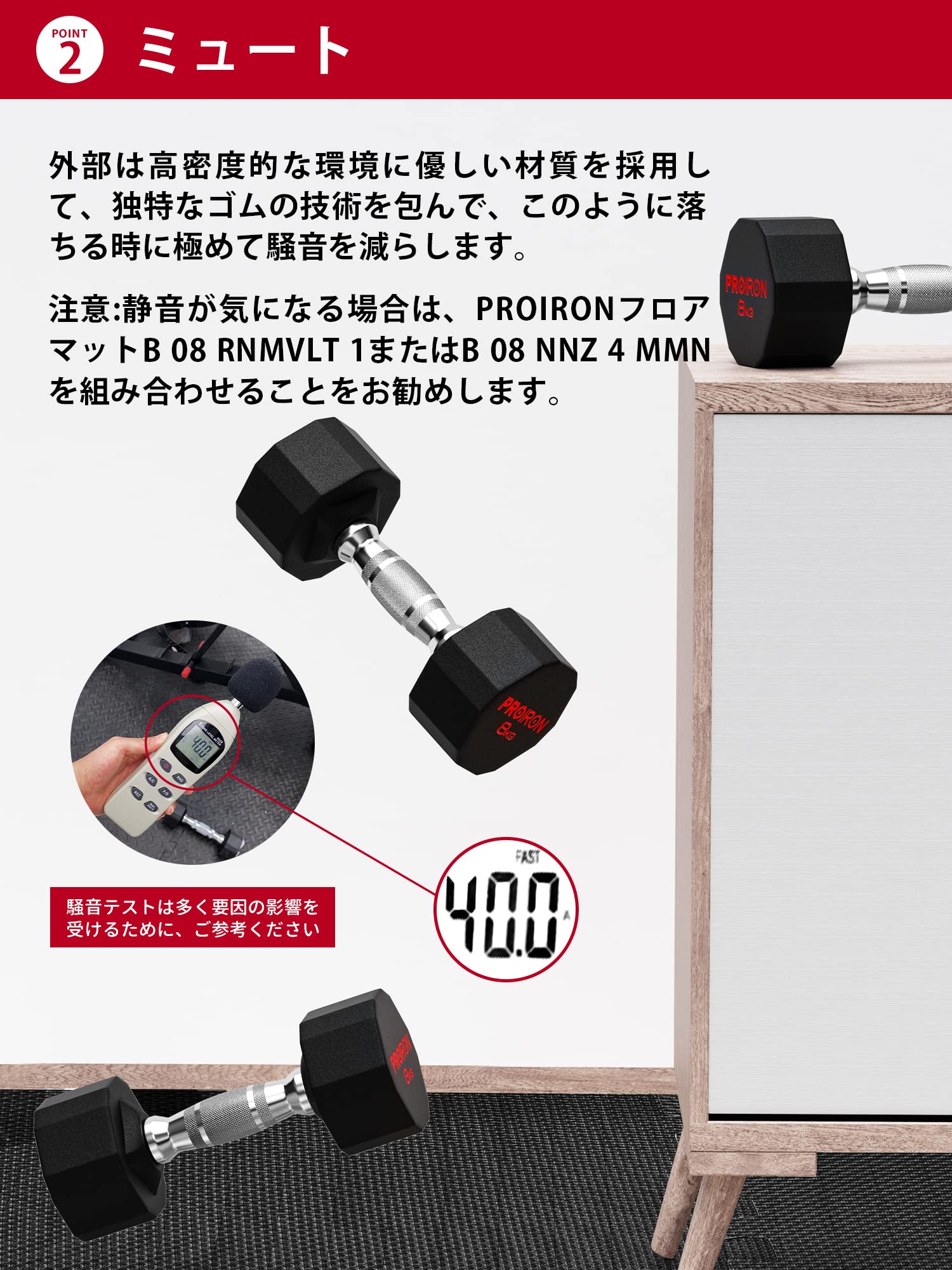 PROIRON 鋼 ダンベル だんべる 16kg 1個 鉄アレイ ﾀﾞﾝﾍﾞﾙ 哑铃