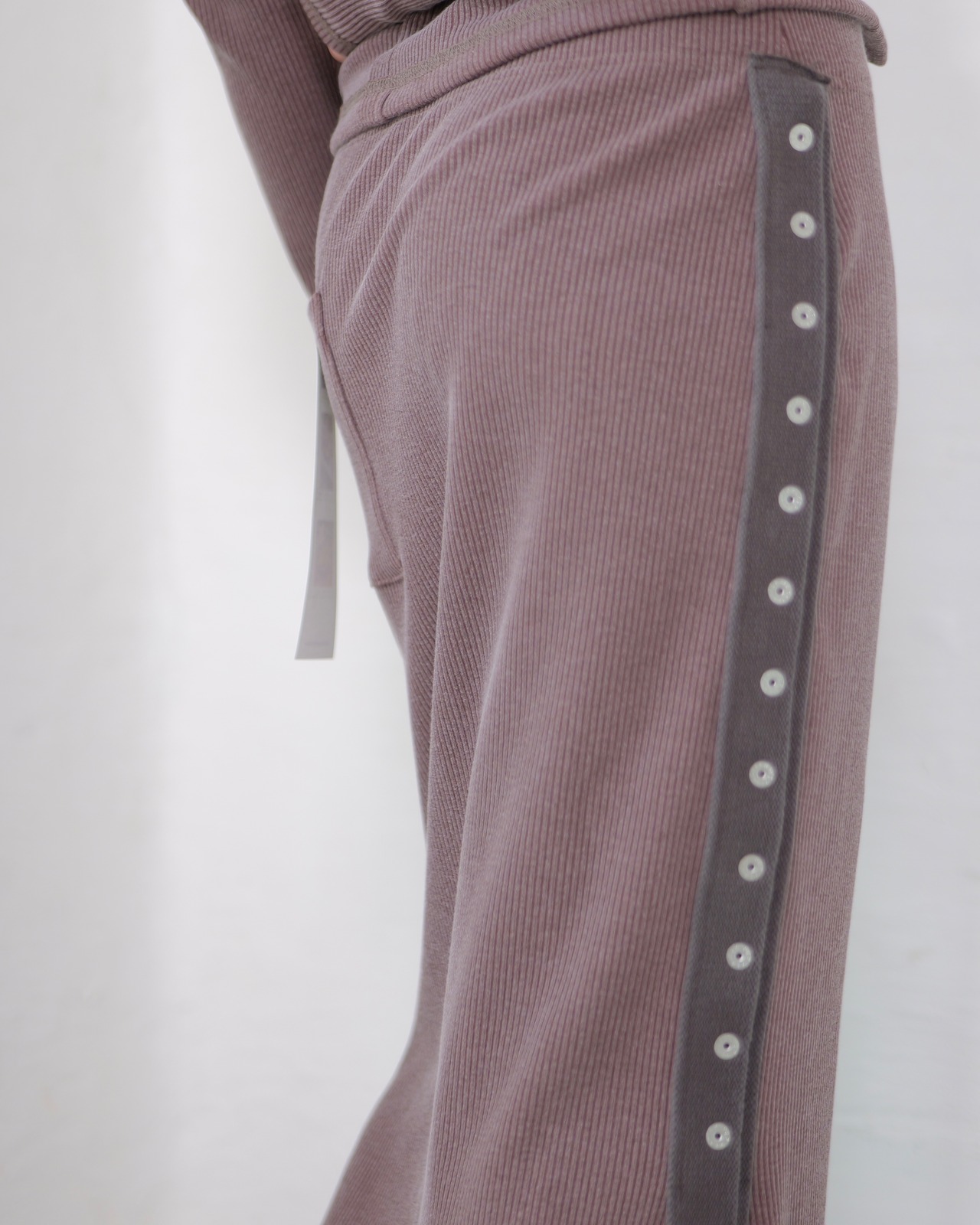 kotoha yokozawa - Click Dot Skirt ：Cacao｜クリックドット／製品染めリブ＋ヘビー綿テープ