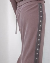kotoha yokozawa - Click Dot Skirt ：Cacao｜クリックドット／製品染めリブ＋ヘビー綿テープ