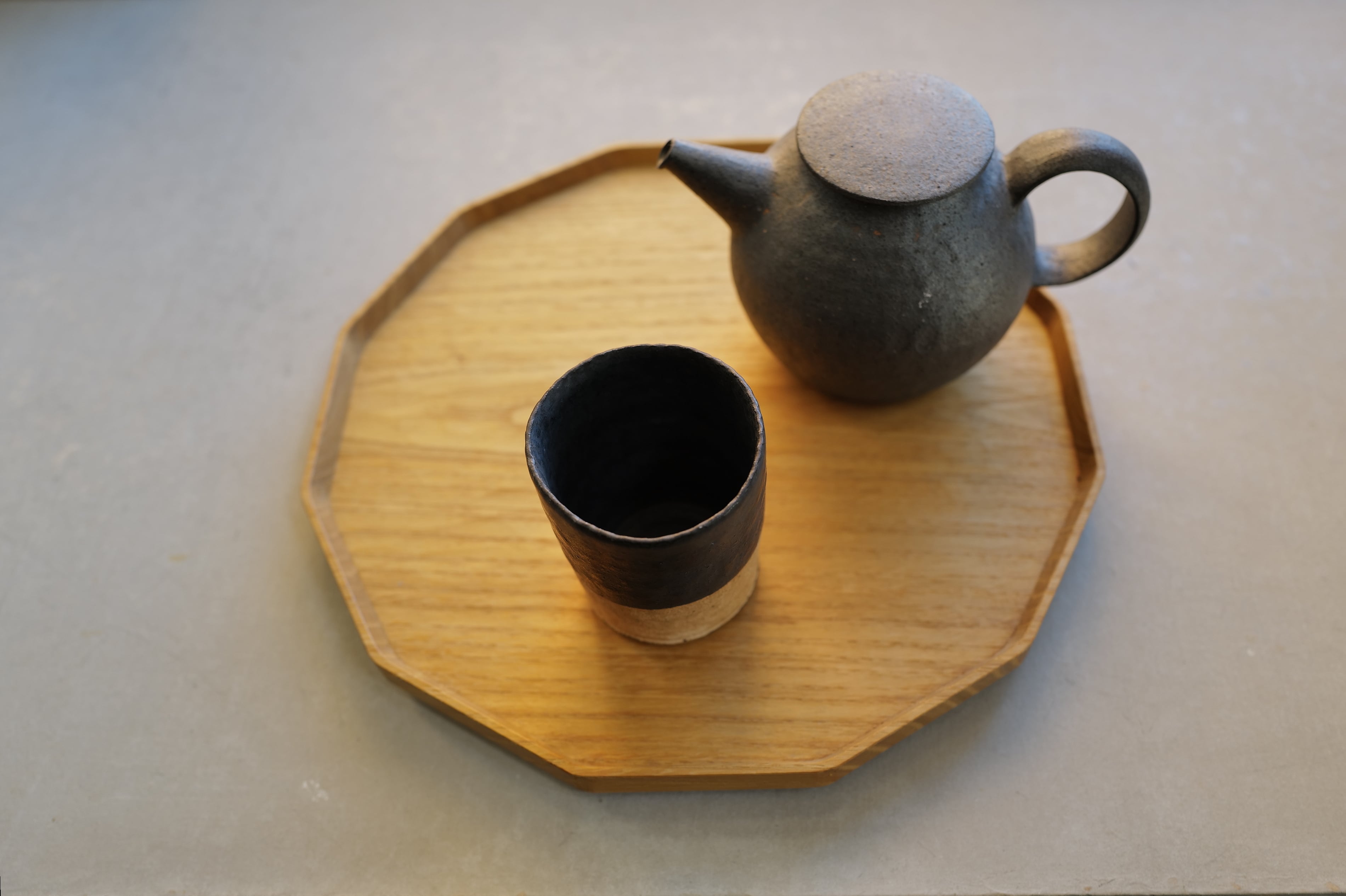 加藤良行 16.輪花丸盆 尺 | 陶屋なづな