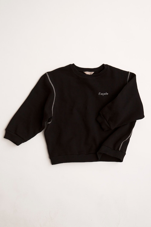 Façade　Hama chunky sweatshirt - Black