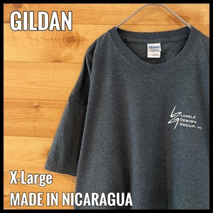 【GILDAN】企業系 ビッグサイズ XL Tシャツ ワンポイントロゴ ギルダン US古着 アメリカ古着