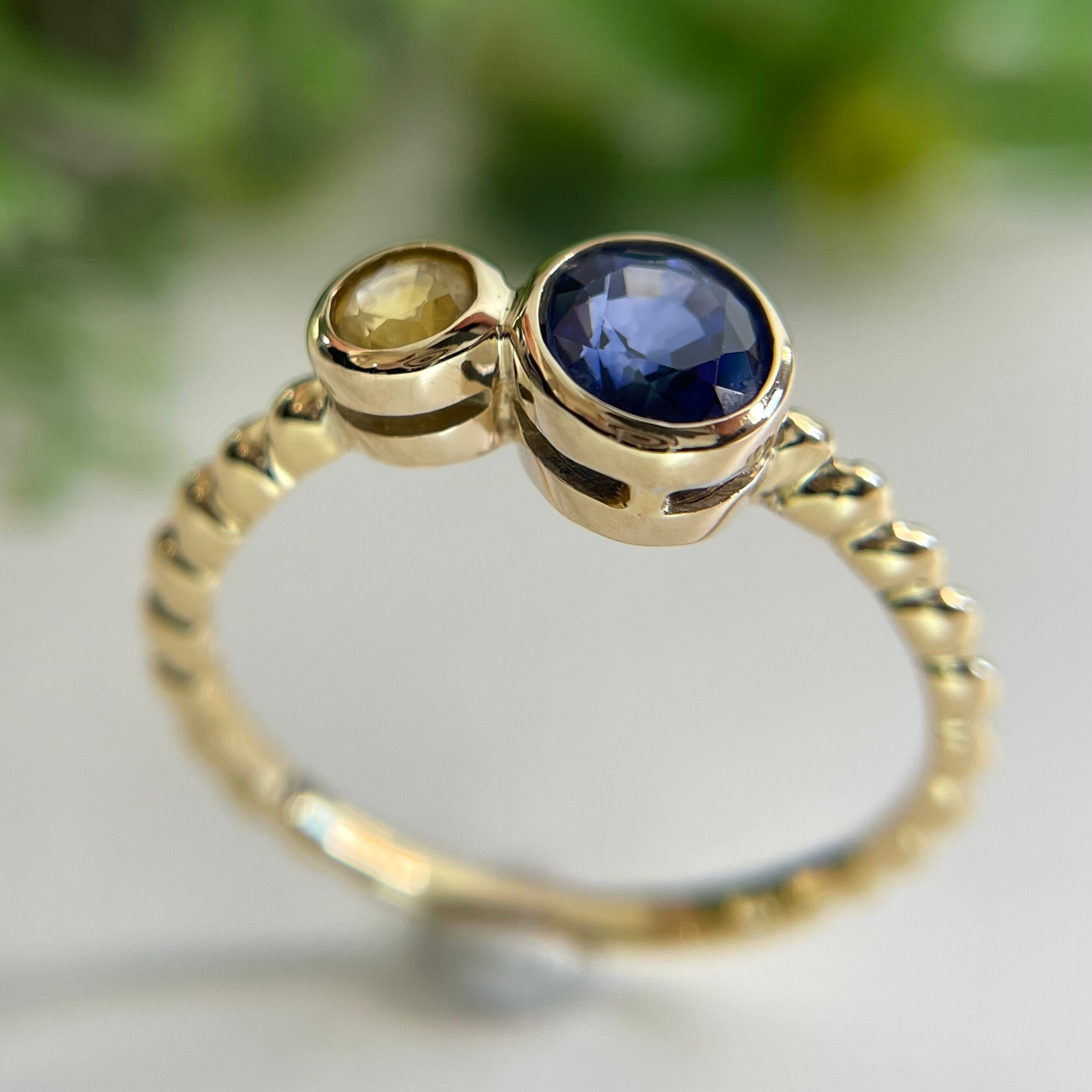 サファイアリングK18 2号