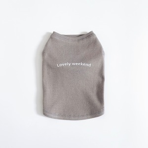 Lovely weekend ノースリーブTシャツSM、M