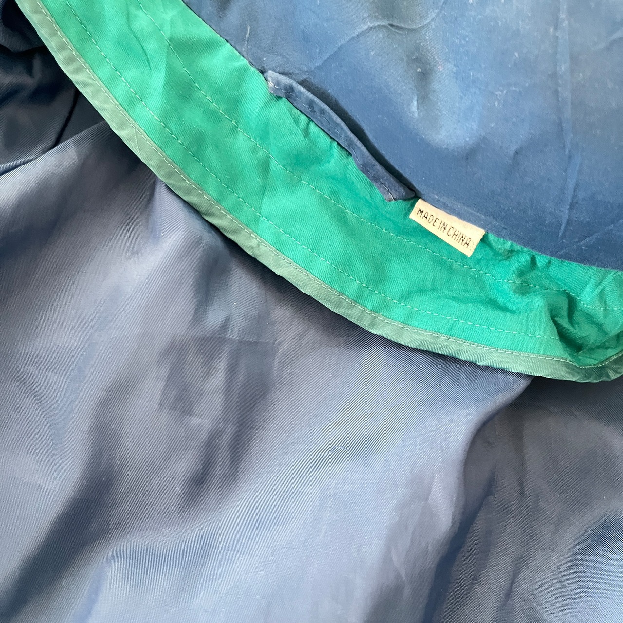90s London FOG China Color Block Nylon Jacket