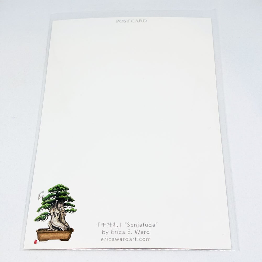 ポストカード　盆栽：千社札 / ポストカード / エリカ・ワード/