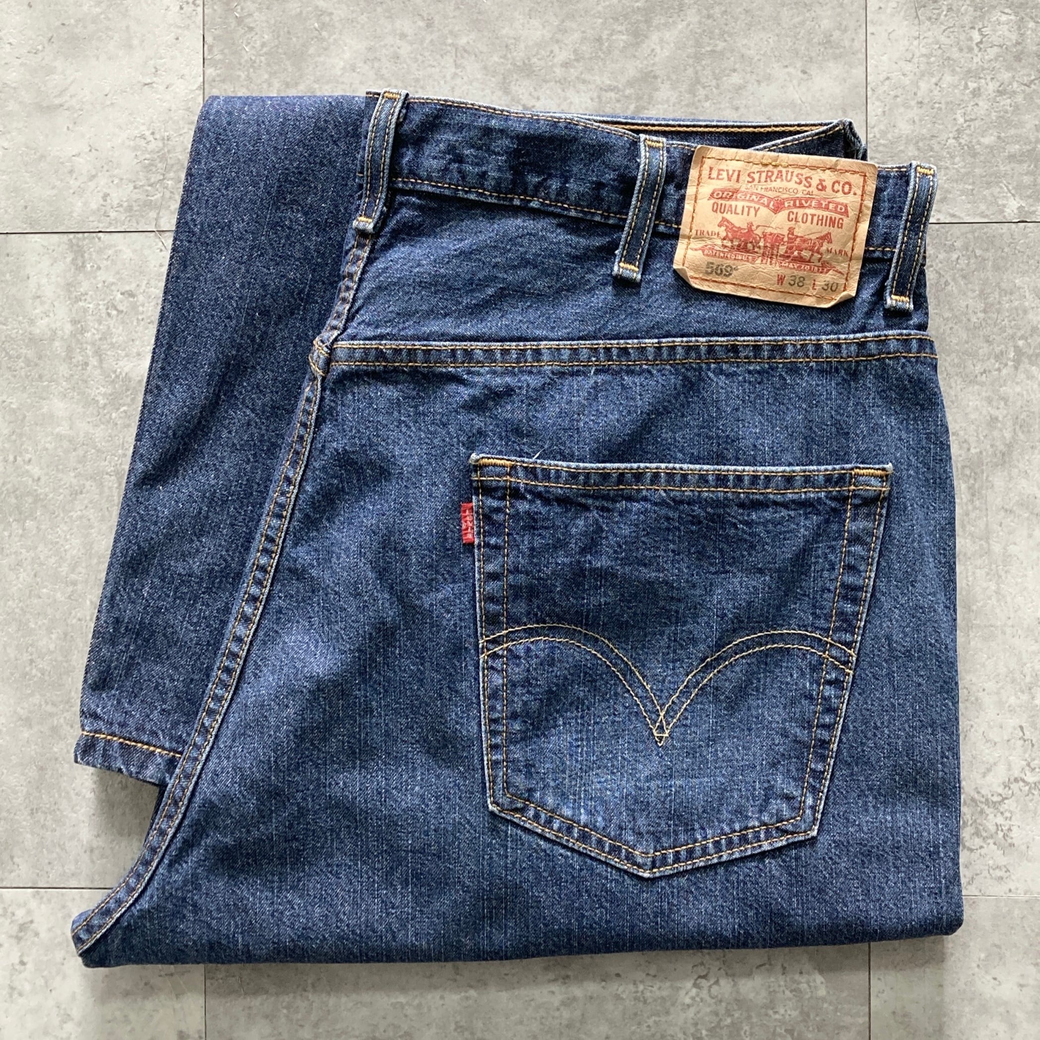 W36 L34】Levis 560 リーバイス ジッパーフライ ビッグサイズ 縦落ち
