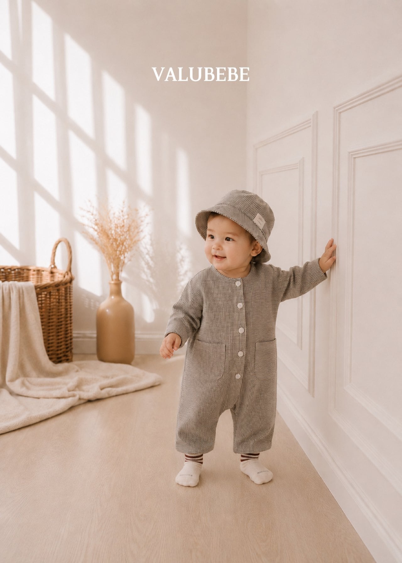 送料無料【予約】/ リチェックロンパース / valubebe