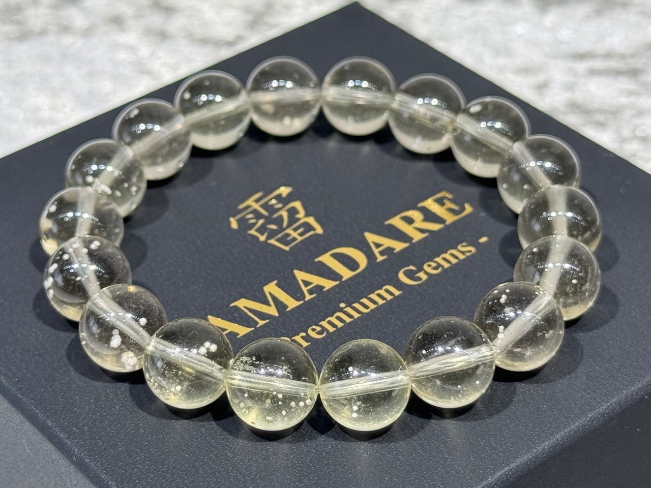 No.587【SS】リビアングラスブレスレット