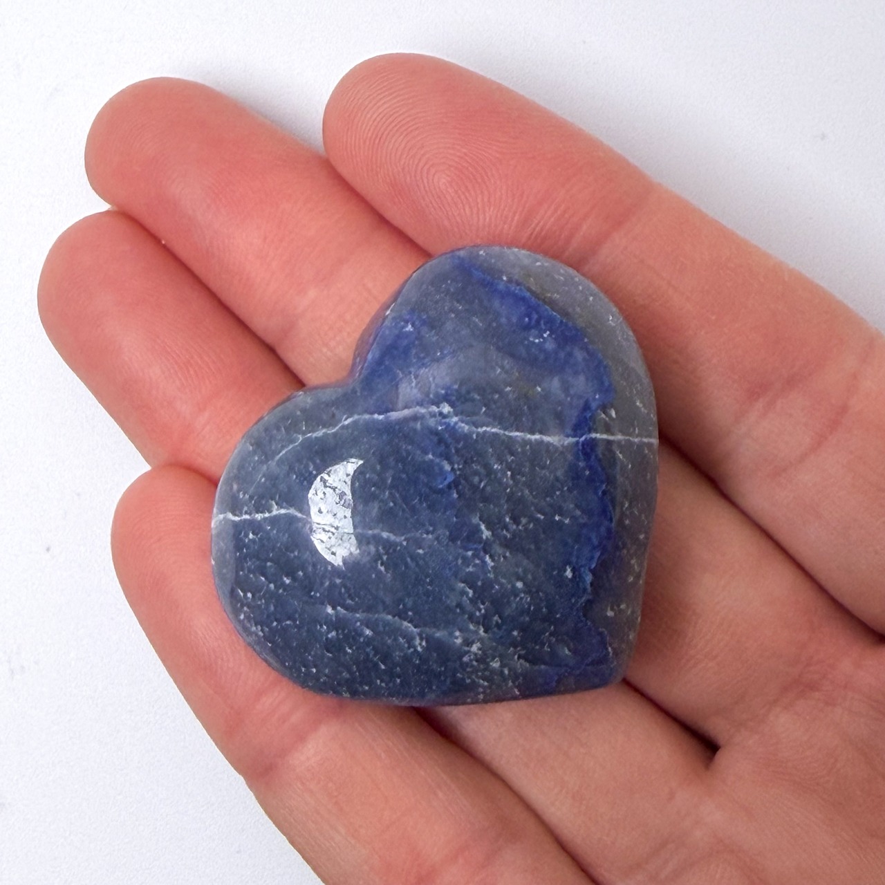 ブルーアベンチュリン01 ハート ＊ Blue Aventurine ＊ 天然石