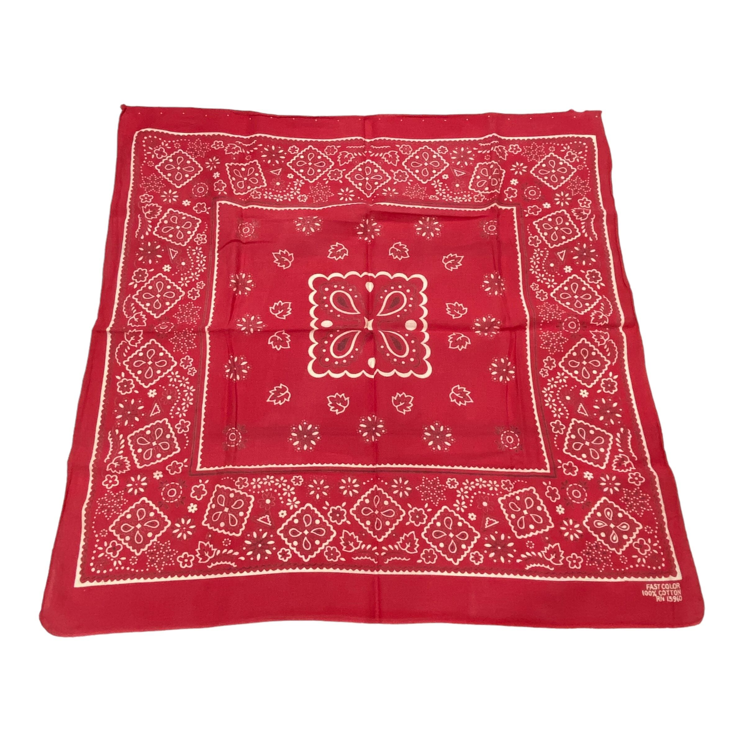 バンダナ】USA製 クッキー柄 赤 60s | S.O 