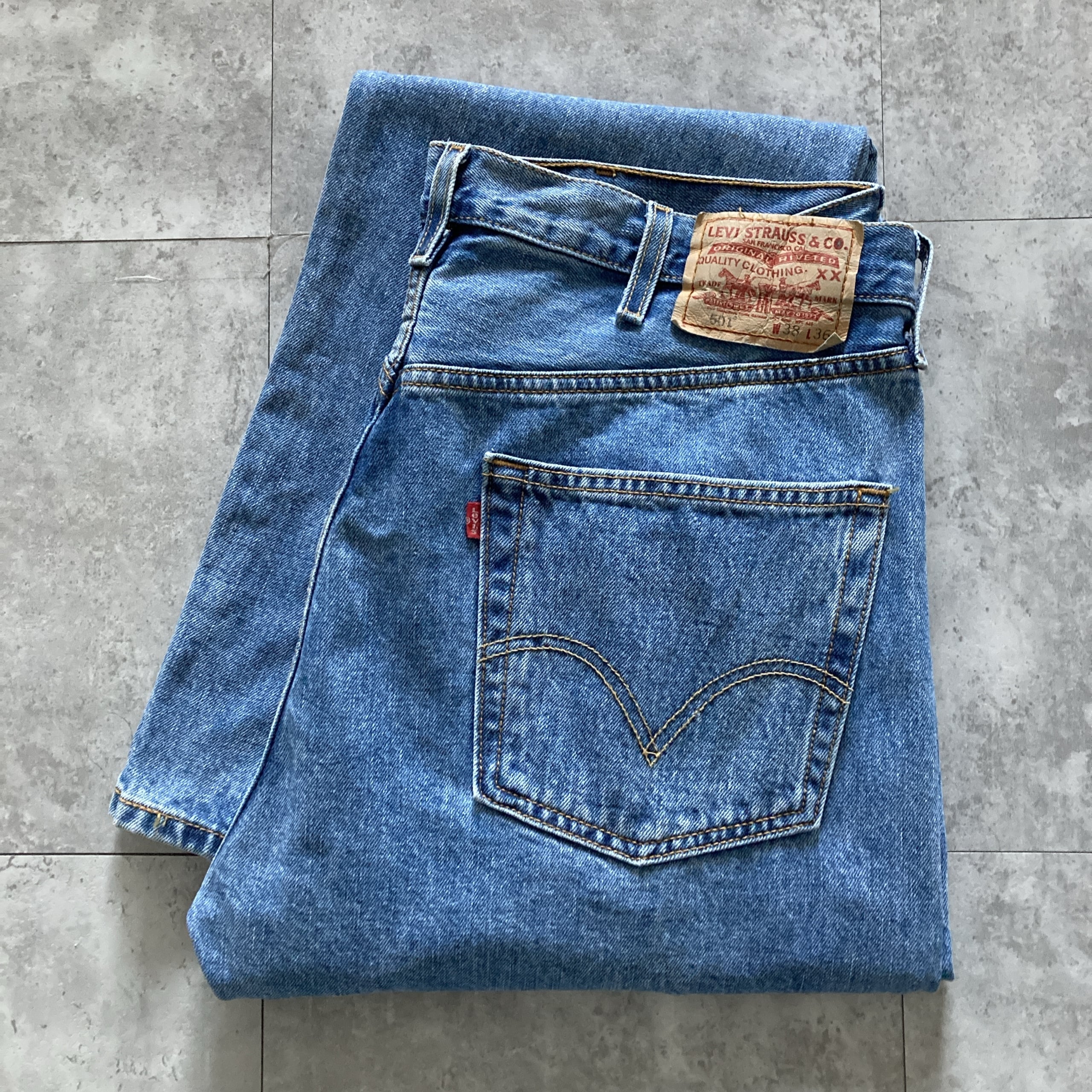 W38 L36】00's Levis 501 リーバイス 04年製 ボタンフライ ビッグ