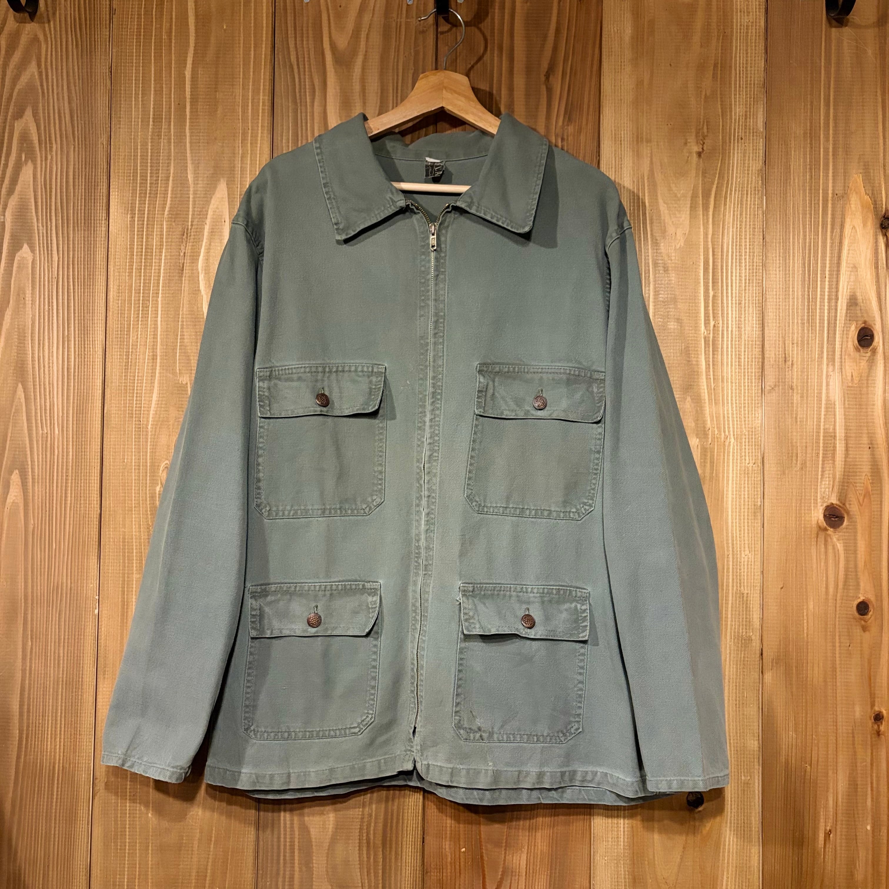 60s フレンチ ヴィンテージ ワークジャケット 13スター カバーオール L