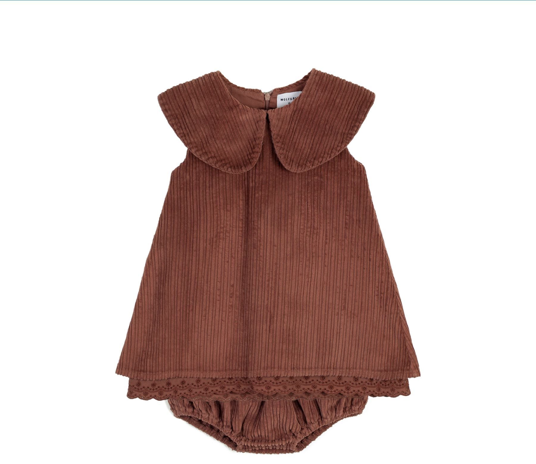 WOLF&RITA(ウルフアンドリタ)2020AW / BEATRIZ DRESS / CORDUROY PALE PINK / 12-18m,18-24m