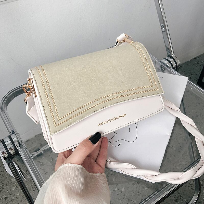 香港スタイルのレトロなフロストスモールバッグ女性2020人気の新しい新しいトレンディなファッション野生のワンショルダーネット赤いメッセンジャー小さな正方形のバッグ Tiancai_Wing_Bag2629916