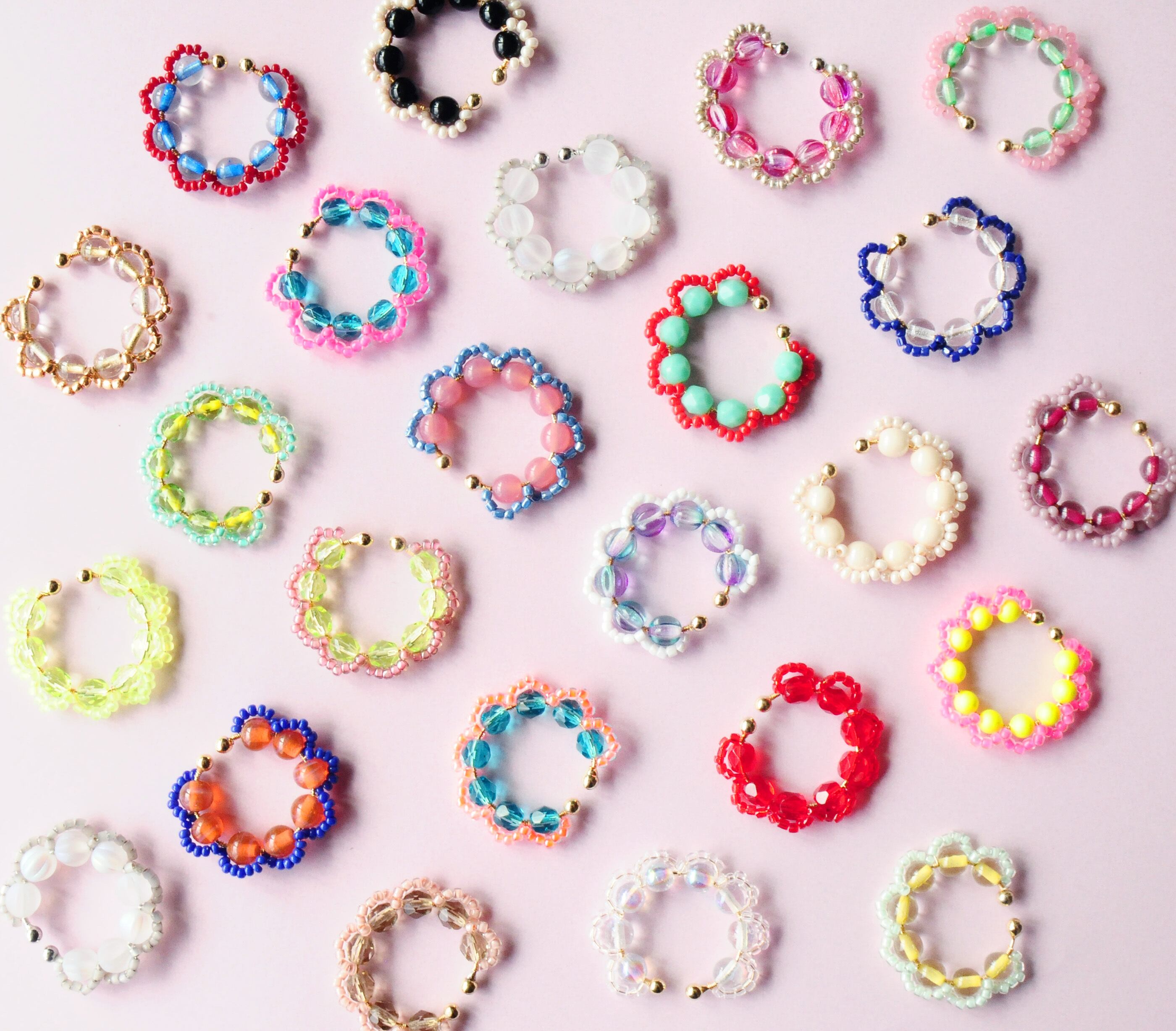 ＜Rollo～イロヅクビジュー～＞イヤーカフ『 Mint × Apple 』