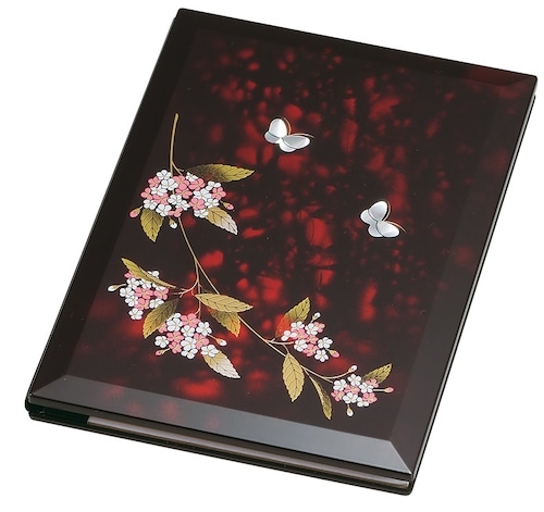 36-3602 ブック型ピクチャー 兼六 Book-Shaped Picture w Flower Motif