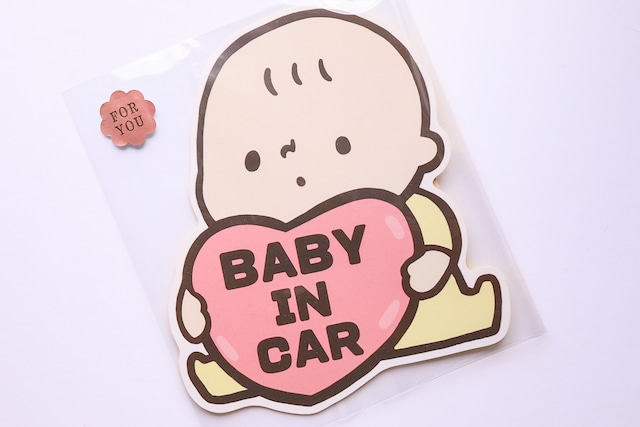 BABY IN CARステッカー〈貼って剥がせる耐水素材〉