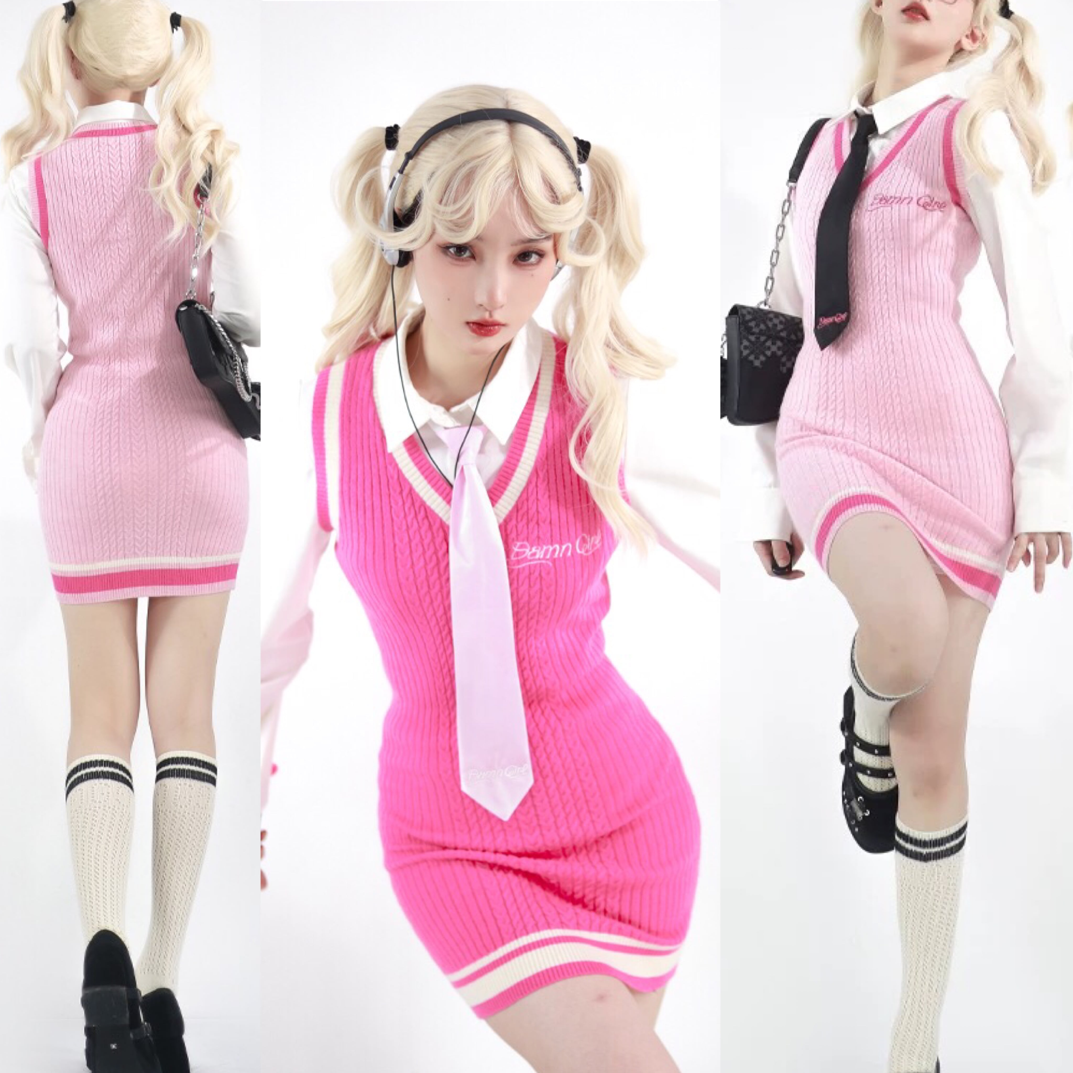 VALENTINO ピンク フラワー装飾 半袖カーディガン VALENTINO ピンク フラワー装飾 半袖カーディガン