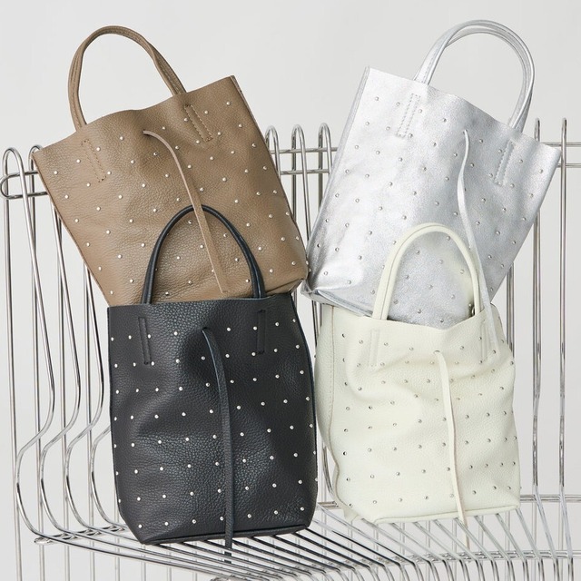 【MILLELA FIRENZE】スタッズミニトートバッグ