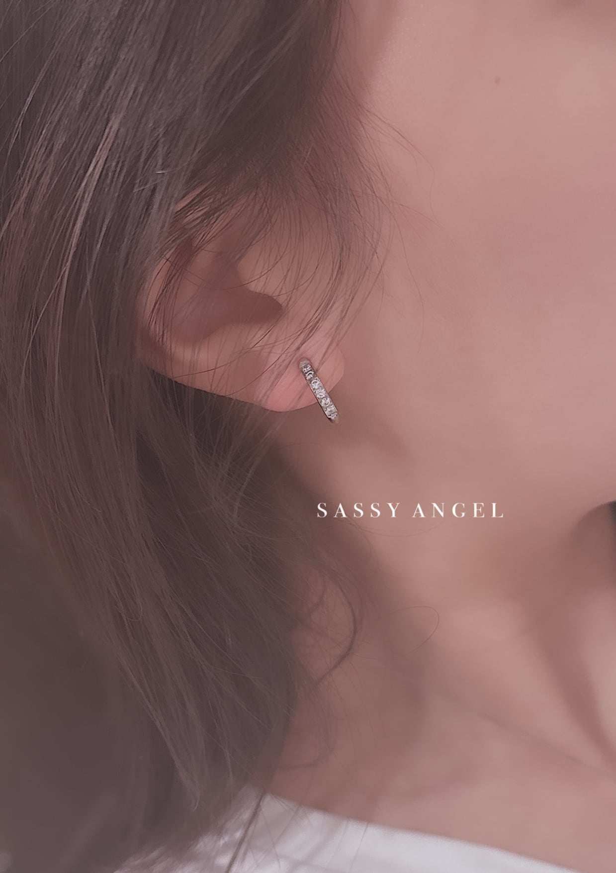 フープジルコニアイヤリング・イヤーカフ | SASSY ANGEL